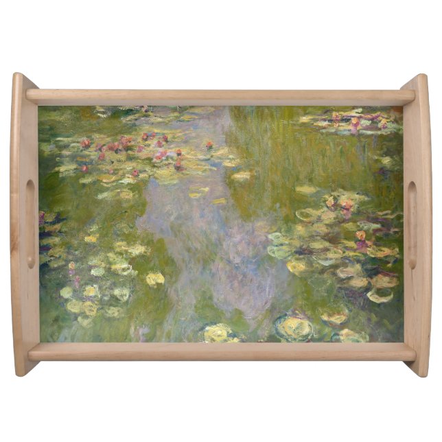 Water Lilies by Claude Monet Serving Tray (Front)