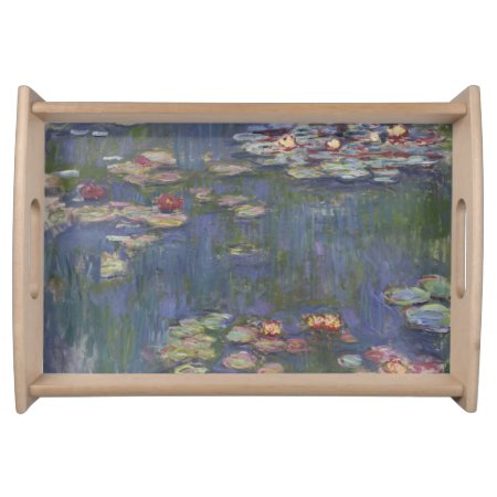Water Lilies By Claude Monet Serving Tray