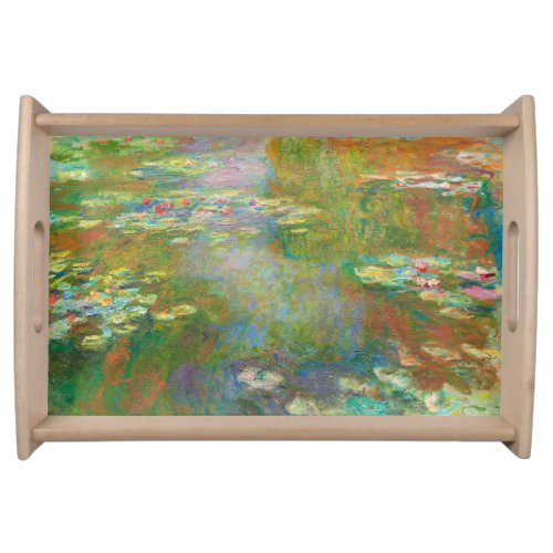 Water Lilies by Claude Monet Serving Tray