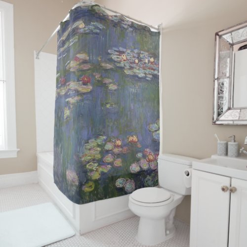 Water Lilies by Claude Monet Shower Curtain