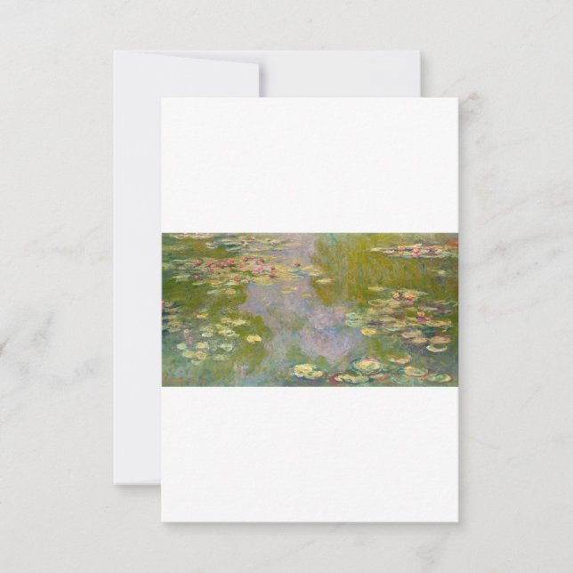 Water Lilies by Claude Monet Thank You Card (Front)