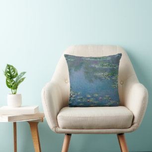 Water Lilies by Claude Monet Throw Pillow