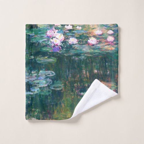 Water Lilies by Claude Monet Wash Cloth