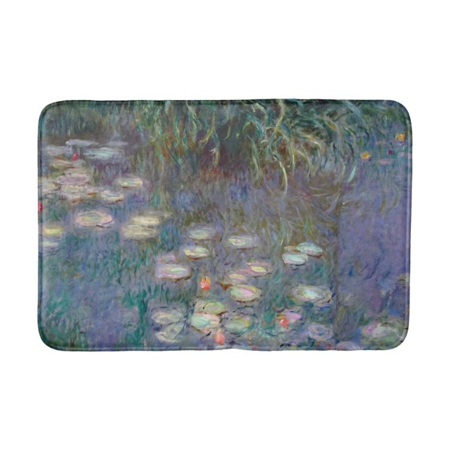 Water Lilies by Monet Bathroom Mat (Front)
