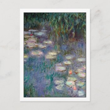 Water Lilies By Monet Postcard by lazyrivergreetings at Zazzle