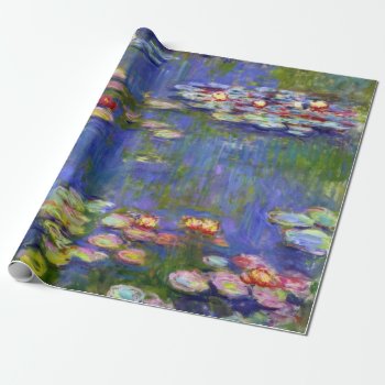 Water Lilies By Monet Wrapping Paper by monetart at Zazzle