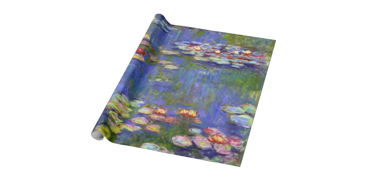 Water Lilies by Monet Wrapping Paper | Zazzle.com