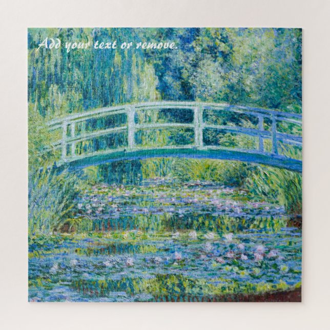 "Water Lilies" by the Impressionist Claude Monet, Jigsaw Puzzle (Vertical)