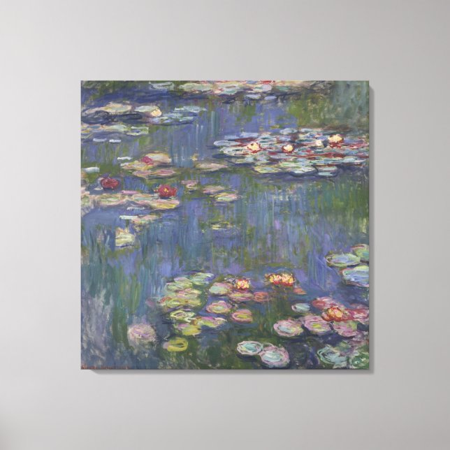 Water Lilies Canvas Print (Front)