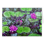 Water Lilies Card (Front Horizontal)