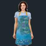 Water Lilies, Claude Monet  Apron<br><div class="desc">“One instant, one aspect of nature contains it all, ” said Claude Monet, referring to his late masterpieces, the water landscapes that he produced at his home in Giverny between 1897 and his death in 1926. In this spatially ambiguous canvas, the artist looked down, focusing solely on the surface of...</div>