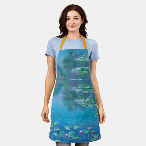 Water Lilies Claude Monet  Apron