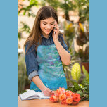 Water Lilies, Claude Monet  Apron<br><div class="desc">“One instant, one aspect of nature contains it all, ” said Claude Monet, referring to his late masterpieces, the water landscapes that he produced at his home in Giverny between 1897 and his death in 1926. In this spatially ambiguous canvas, the artist looked down, focusing solely on the surface of...</div>