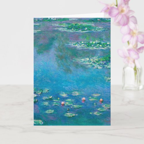 Water Lilies Claude Monet Card