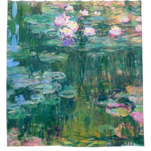 Water Lilies Claude Monet Fine Art Shower Curtain