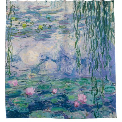 Water Lilies Claude Monet Fine Art Shower Curtain