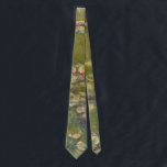 Water Lilies - Claude Monet Neck Tie<br><div class="desc">Beautiful Fine Arts Painting Tie. Colorful and classic. A great conversation starter! I love designing ties for the men folk in my life. You know the kind... pictures you don't have to explain to your boss, Church friends or neighbor's kid. One's that spark conversation, not controversy and explores mutual interest...</div>
