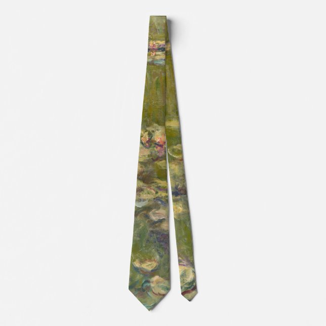 Water Lilies - Claude Monet Neck Tie (Front)
