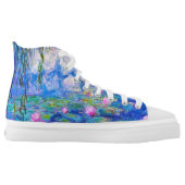 Water Lilies Claude Monet painting High-Top Sneakers (Left Shoe Inside)