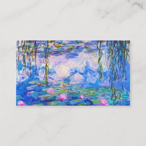 Water Lilies Claude Monet painting old master Business Card