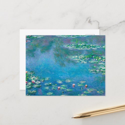 Water Lilies Claude Monet  Postcard