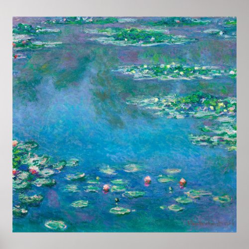 Water Lilies Claude Monet Poster