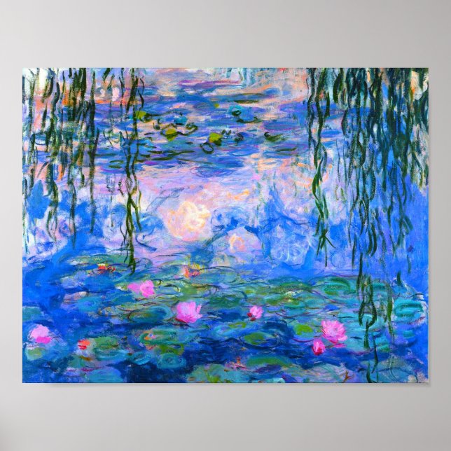 Water Lilies Claude Monet Restored Poster (Front)