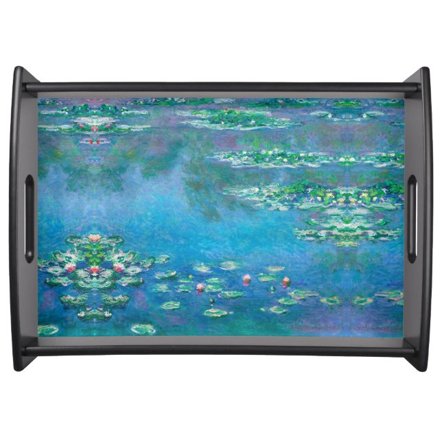 Water Lilies, Claude Monet  Serving Tray (Front)