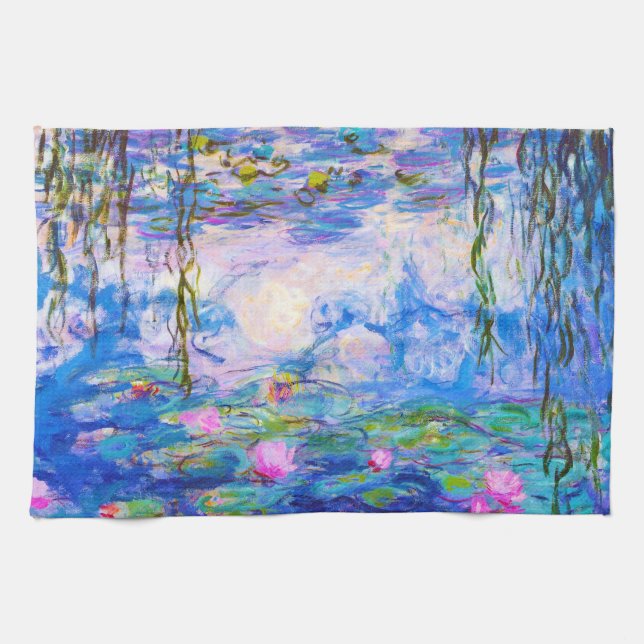 Water Lilies Claude Monet Towel (Horizontal)