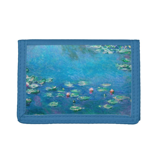 Water Lilies, Claude Monet  Trifold Wallet (Front)