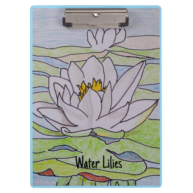 Water Lilies Clipboard (Front)