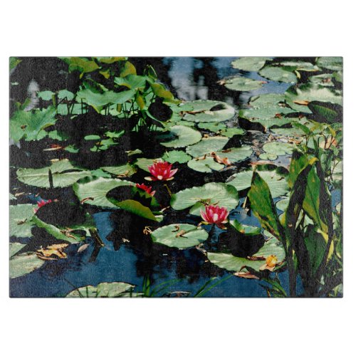 Water Lilies Cutting Board