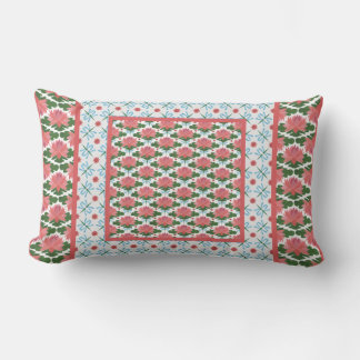Water Lilies, Dragonflies Lumbar Pillow, Cushion