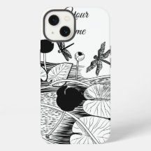 Water-lilies engraving
