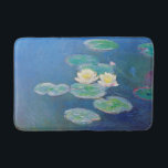 Water Lilies, Evening Effect by Claude Monet Bathroom Mat<br><div class="desc">This painting “Water Lilies,  Evening Effect” was done in 1899 by French impressionist artist Claude Oscar Monet (1840-1926).</div>