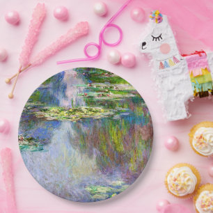 Water-Lilies, famous painting, Paper Plates