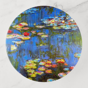 Water Lilies, Fine Art by Monet, Trinket Tray