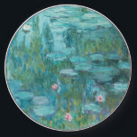 Water Lilies, Fine Art Oil Painting, Claude Monet Wireless Charger<br><div class="desc">Claude Monet,  circa 1915
oil on canvas
mostly monochrome impressionist oil painting of a peaceful calm serene tranquil bold jewel tone vibrant vivid turquoise blue pond with green lily pads and pink water lily flowers 

sophisticated boho elegant stately bohemian chic fine art decor modern classic historical nature art</div>