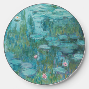 Water Lilies, Fine Art Oil Painting, Claude Monet Wireless Charger