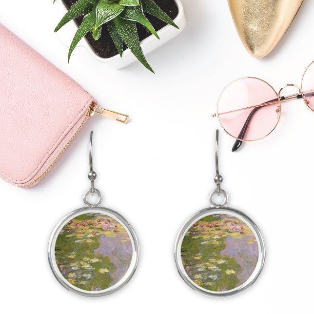 Water Lilies Garden Claude Monet Earrings (Creator Uploaded)