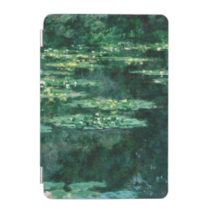 WATER LILIES IN GREEN POND by Claude Monet iPad Mini Cover