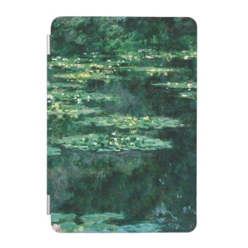 WATER LILIES IN GREEN POND by Claude Monet  iPad Mini Cover