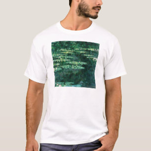 WATER LILIES IN GREEN POND by Claude Monet T-Shirt