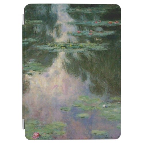 WATER LILIES IN PINK GREEN POND by Claude Monet iPad Air Cover