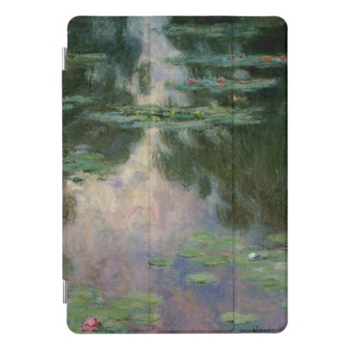 WATER LILIES IN PINK GREEN POND by Claude Monet iPad Pro Cover