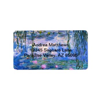 Water Lilies Label by SimplyBoutiques at Zazzle