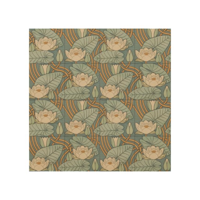 Water Lilies Lily Art Nouveau Nature (Front)