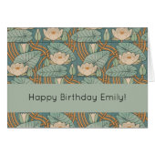 Water Lilies Lily Art Nouveau Nature (Front Horizontal)