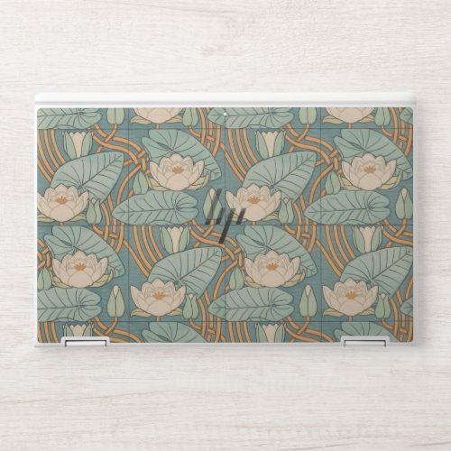 Water Lilies Lily Art Nouveau Nature HP Laptop Skin