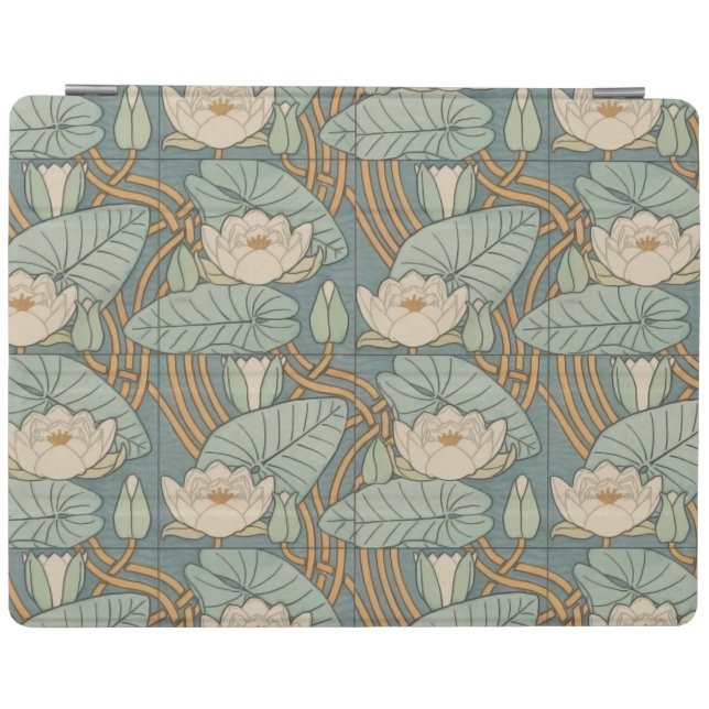 Water Lilies Lily Art Nouveau Nature iPad Smart Cover (Horizontal)